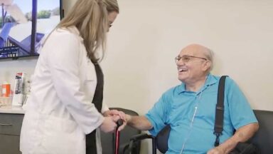 nurse consulting patient